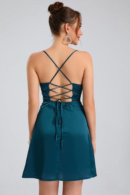 Robe Courte Éclat De Saphir - gallery 3