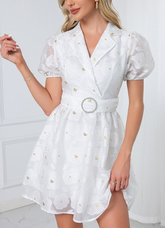 Robe Courte En Coton - gallery 4