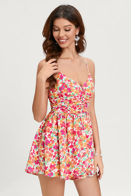 Robe Courte Florale Estivale - gallery 2