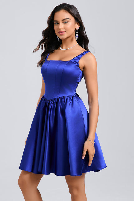 Robe Courte Col Carré - gallery 3