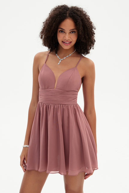 Robe Courte Pour Demoiselle D'Honneur - gallery 6