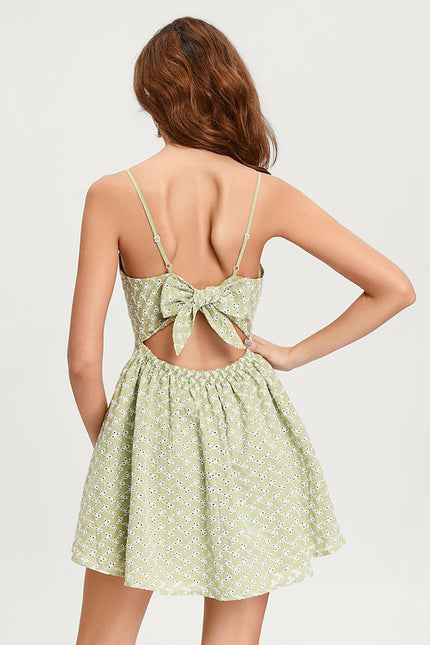 Robe De Soirée Courte Verte - gallery 4