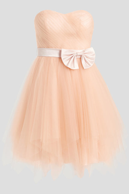Robe Courte Tulle Nude - gallery 6