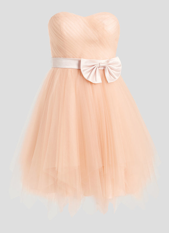 Robe Courte Tulle Nude - gallery 6