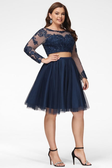 Robe Courte Tulle Marine - gallery 6
