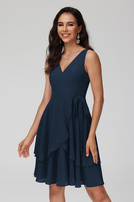 Robe Courte Mousseline Évasée - gallery 6