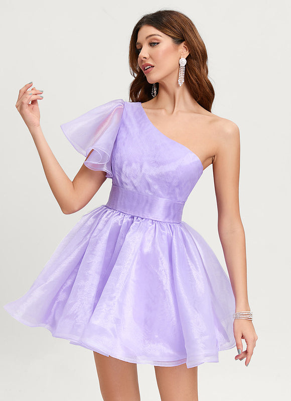 Robe Courte Violet - gallery 1