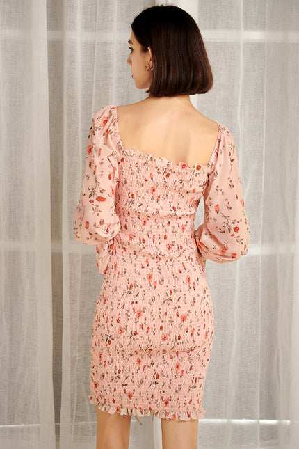Robe Courte Gaze De Coton - gallery 2