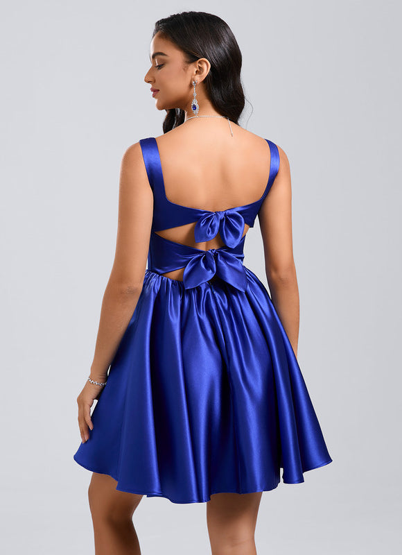 Robe Courte Col Carré - gallery 5