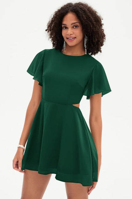 Robe Col Rond Manche Courte - gallery 6
