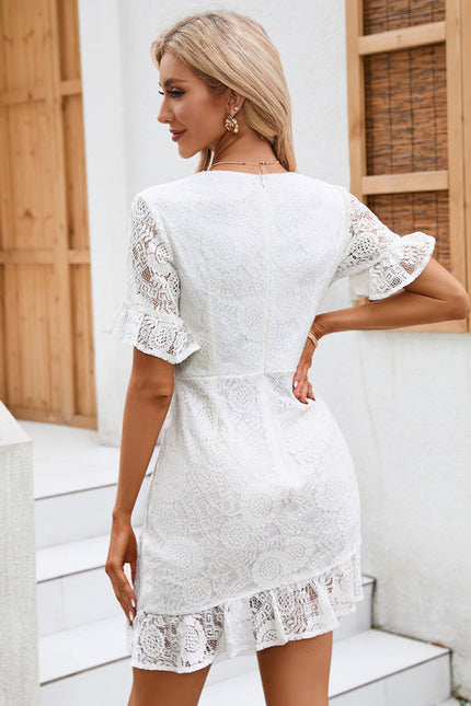 Robe Courte Dentelle Vaporeuse - gallery 2