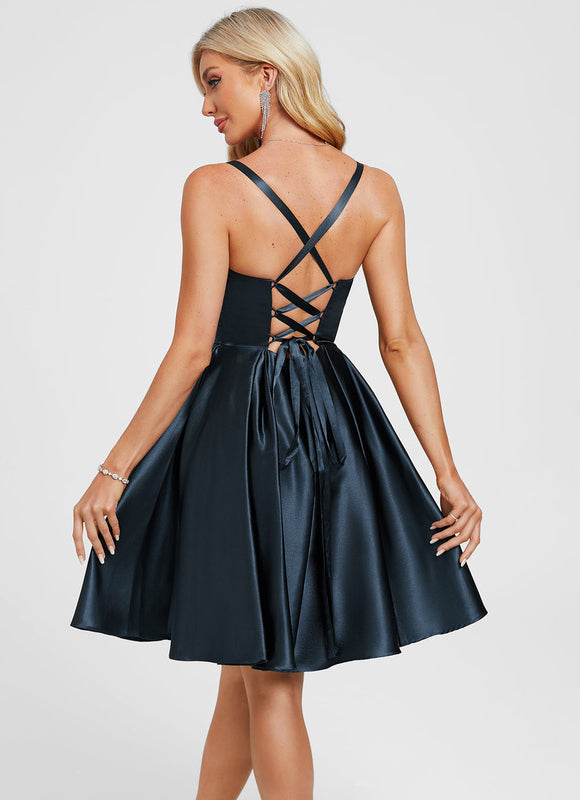 Robe Courte Décolleté Dos - gallery 3