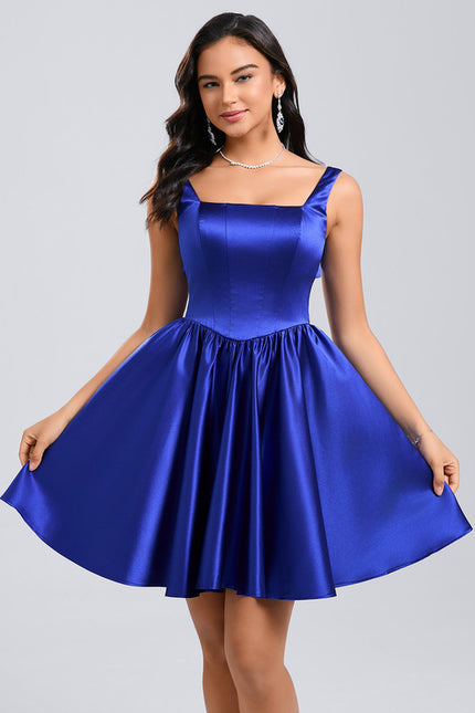 Robe Courte Col Carré - gallery 1