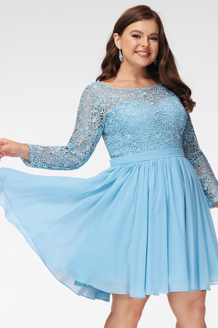 Robe De Soirée Courte Dentelle - gallery 4