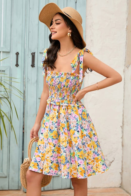 Robe Courte Fleuri Bohème