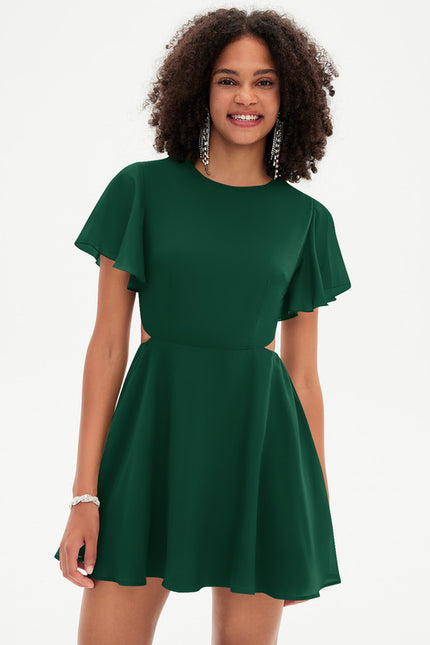 Robe Col Rond Manche Courte - gallery 3