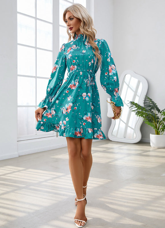 Robe Courte Imprimé Floral - gallery 4