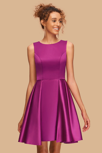 Robe Courte Rose Délicate - gallery 3