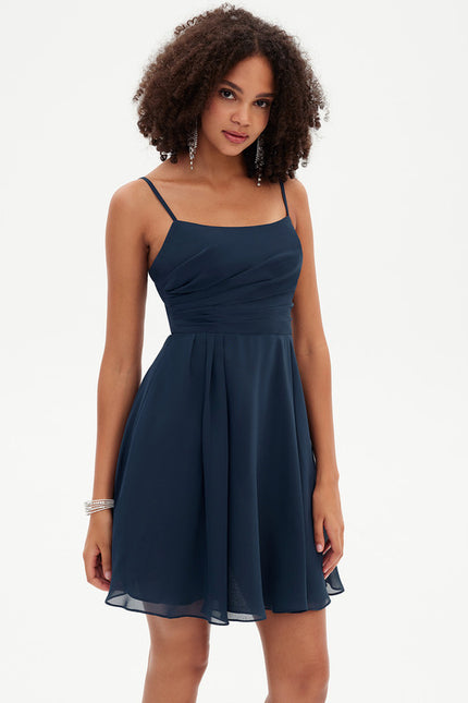 Robe Courte Courte Marine - gallery 1