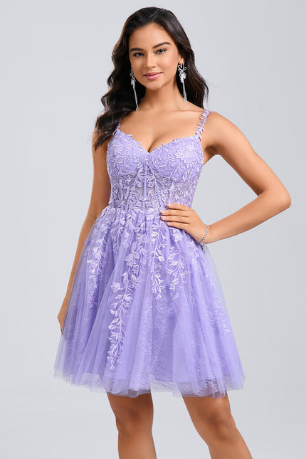 Robe Courte Rose Brodée - gallery 3