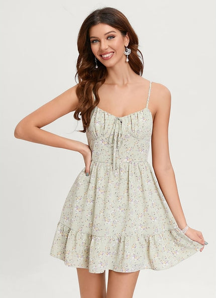Robe Courte Fleurie Légère