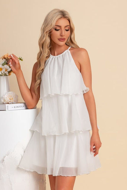 Robe Dos Nu Blanche Courte