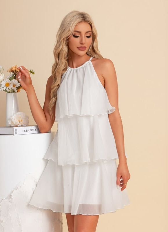 Robe Dos Nu Blanche Courte