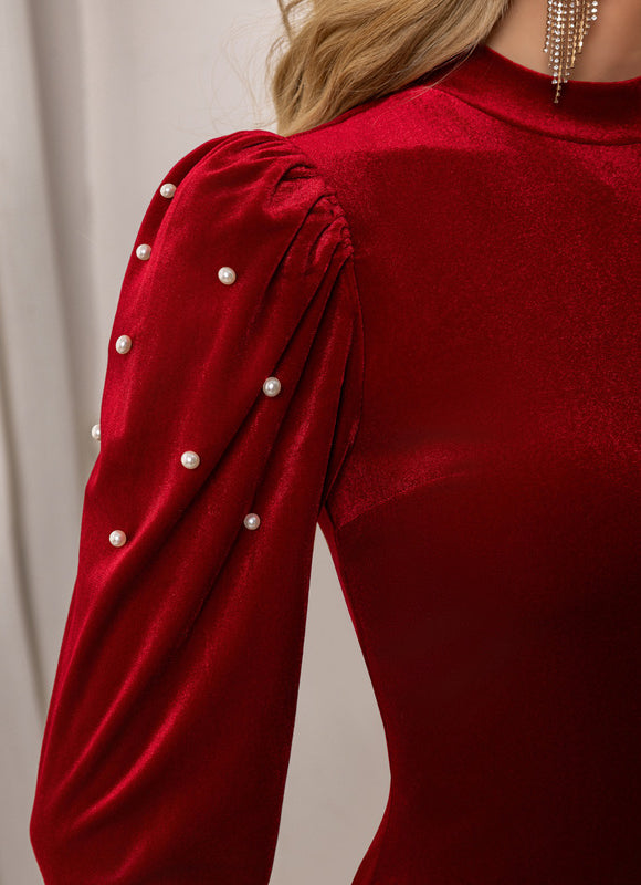 Robe Courte Col Montant - gallery 2