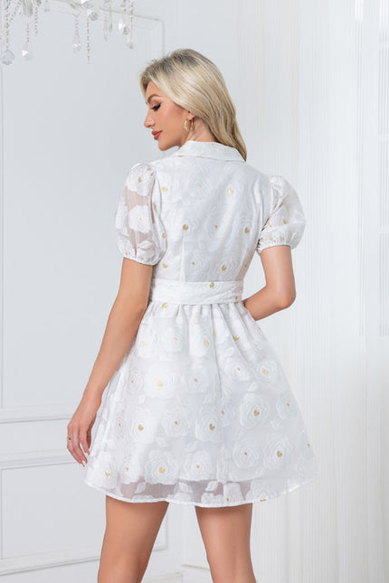 Robe Courte En Coton - gallery 3