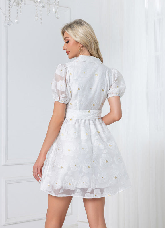 Robe Courte En Coton - gallery 3