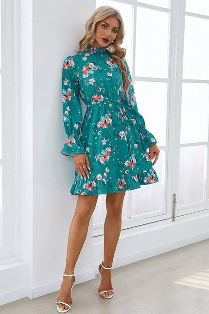Robe Courte Imprimé Floral - gallery 2