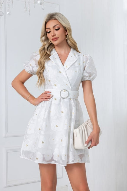 Robe Courte À Godets - gallery 6