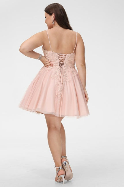 Robe De Soirée Courte Col V - gallery 9