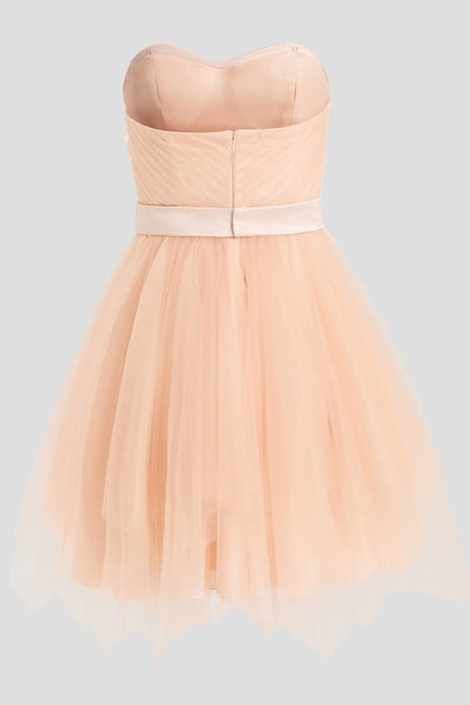 Robe Courte Tulle Nude - gallery 7