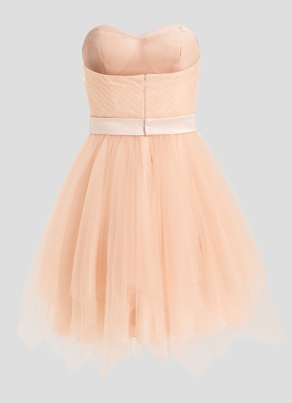 Robe Courte Tulle Nude - gallery 7