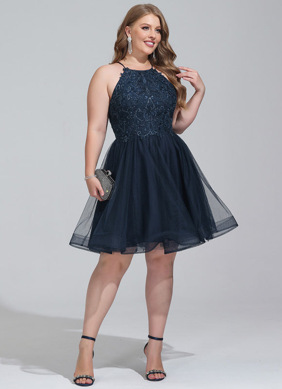 Robe Courte Festive En Tulle - gallery 8