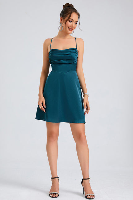 Robe Courte Éclat De Saphir - gallery 5