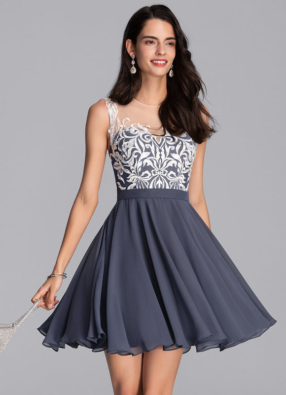 Robe De Soirée Courte Dentelle