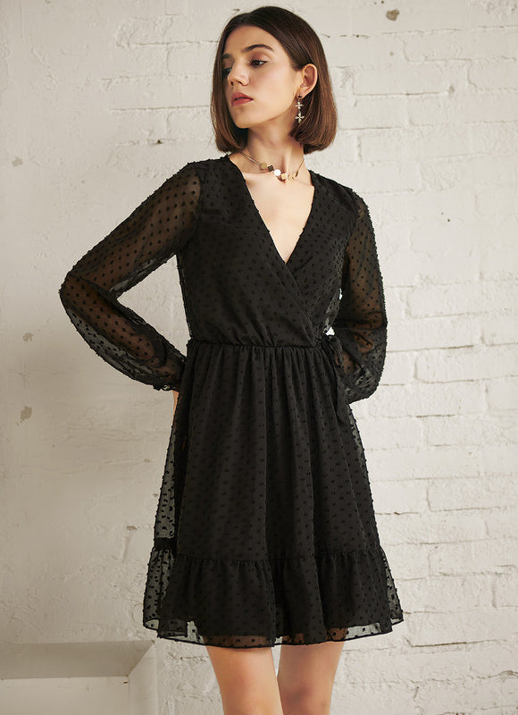 Robe Courte Viscose Éthérée