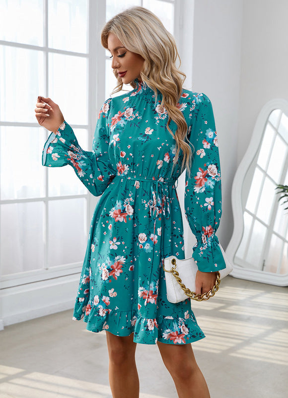 Robe Courte Imprimé Floral - gallery 3