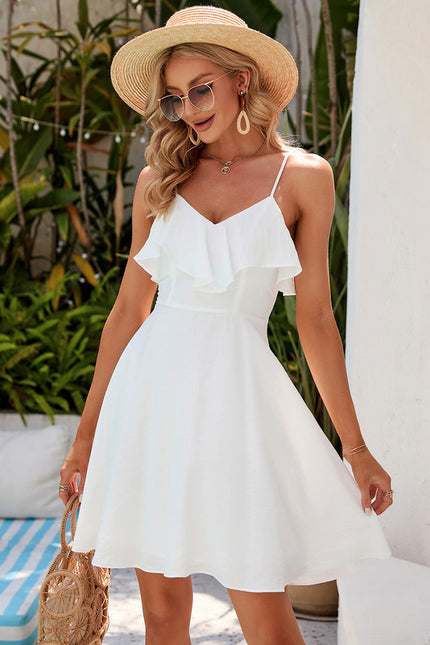 Robe Courte Dos Nu Blanche - gallery 6