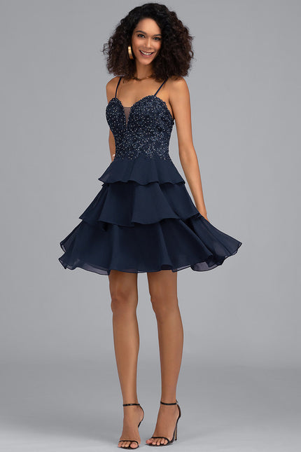 Robe Courte Festive À Paillettes - gallery 1