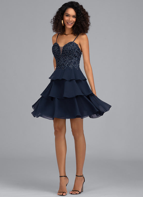 Robe Courte Festive À Paillettes - gallery 1