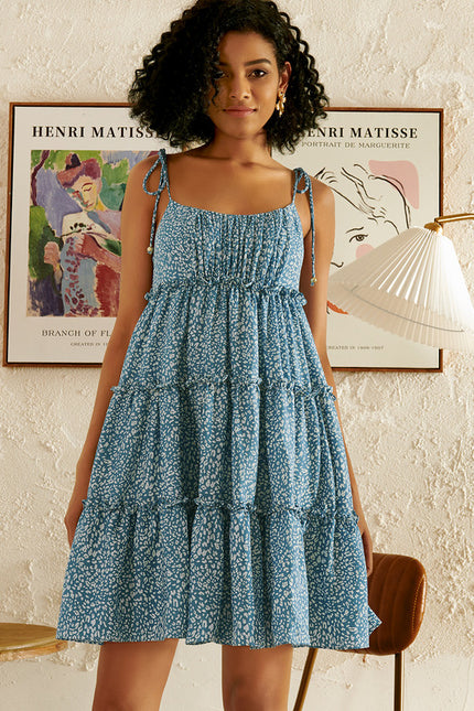Robe Courte À Carreaux Légère - gallery 3
