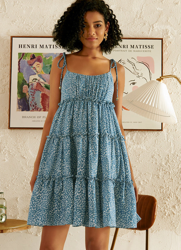 Robe Courte À Carreaux Légère - gallery 3
