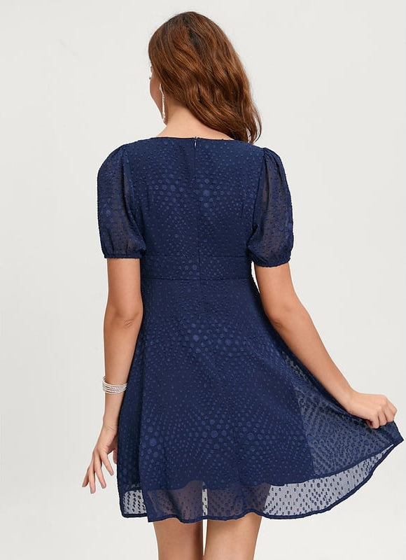 Robe Fluide Droite Courte - gallery 7
