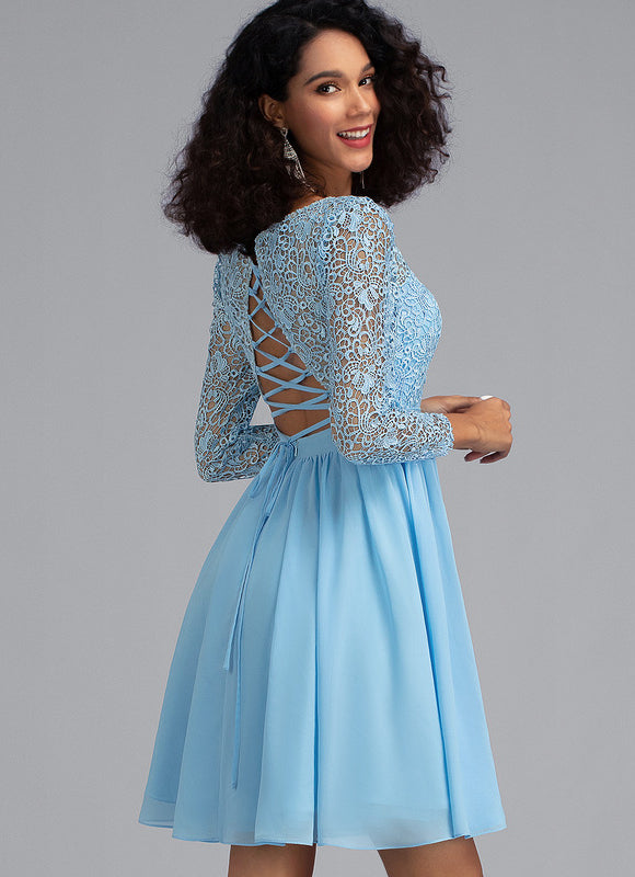 Robe De Soirée Courte Dentelle