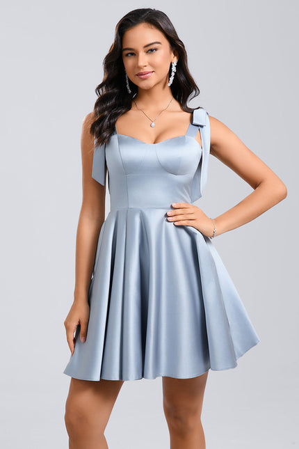 Robe Courte Lilas Ajustée - gallery 1