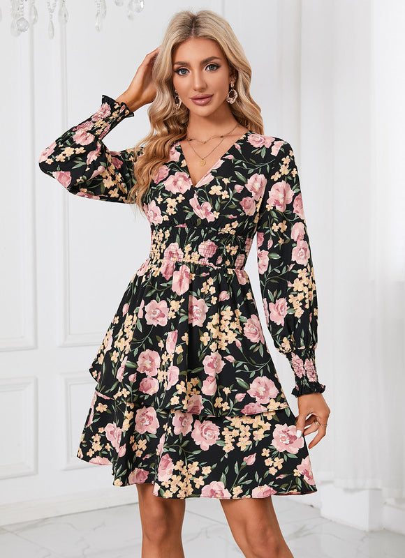 Robe Courte Fleurie Vaporeuse - gallery 4