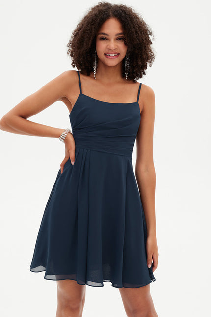 Robe Courte Courte Marine - gallery 4